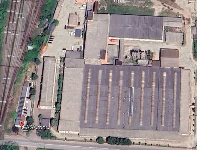 vista aérea de casarbor